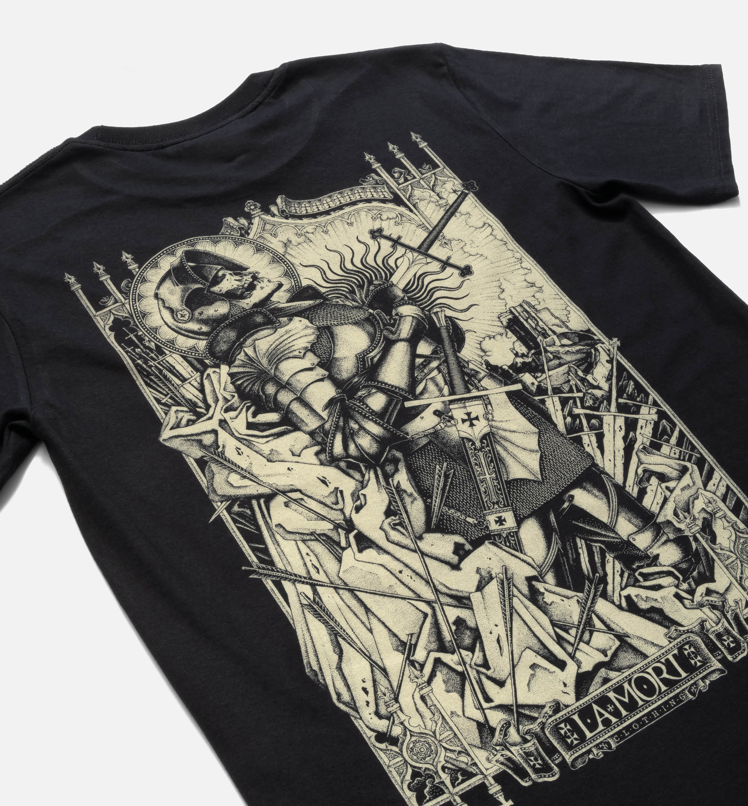 High Hope, Thunder and Oblivion Back Print T-shirt (BW/B) - Image 3