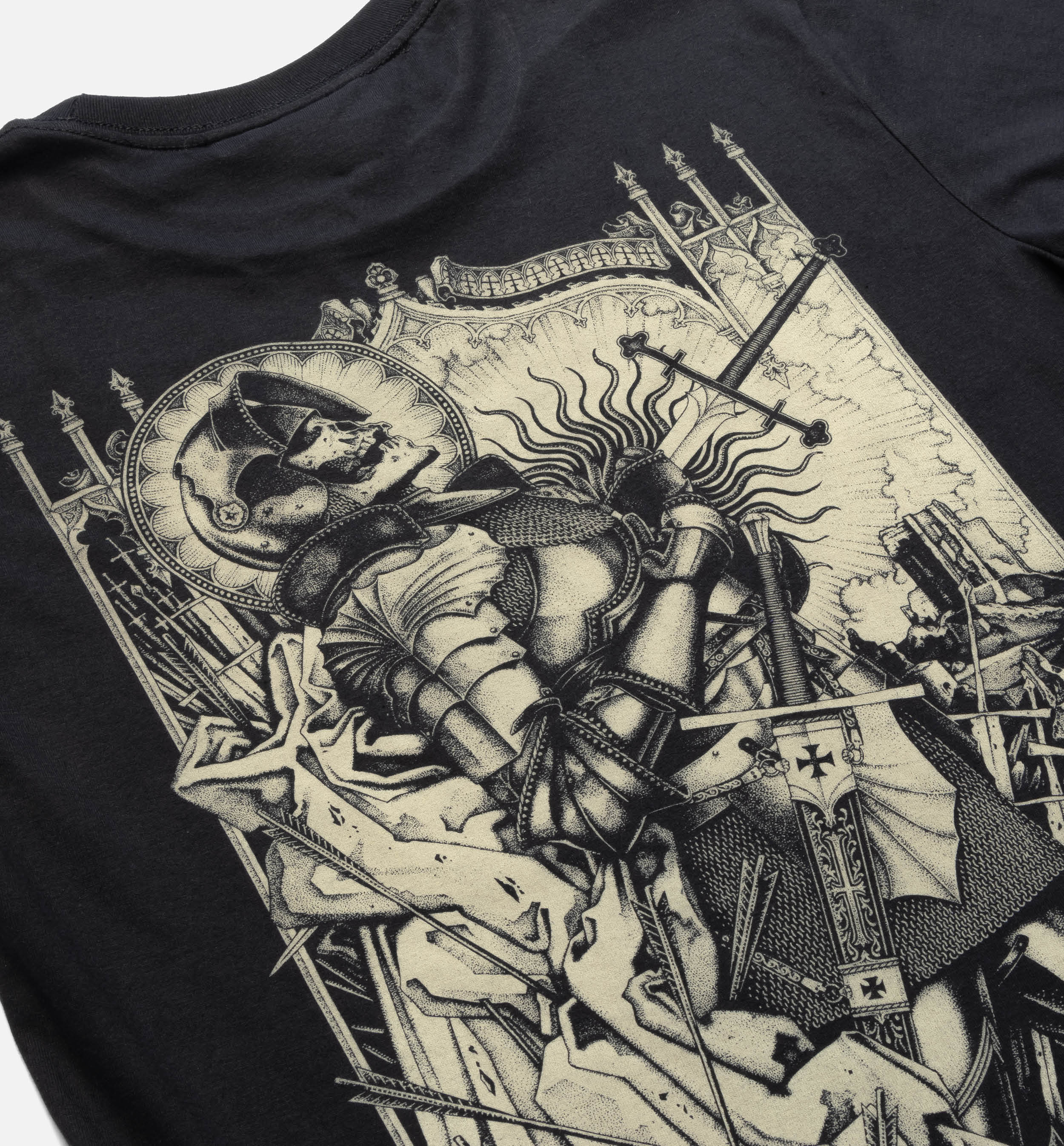 High Hope, Thunder and Oblivion Back Print T-shirt (BW/B) - Image 4