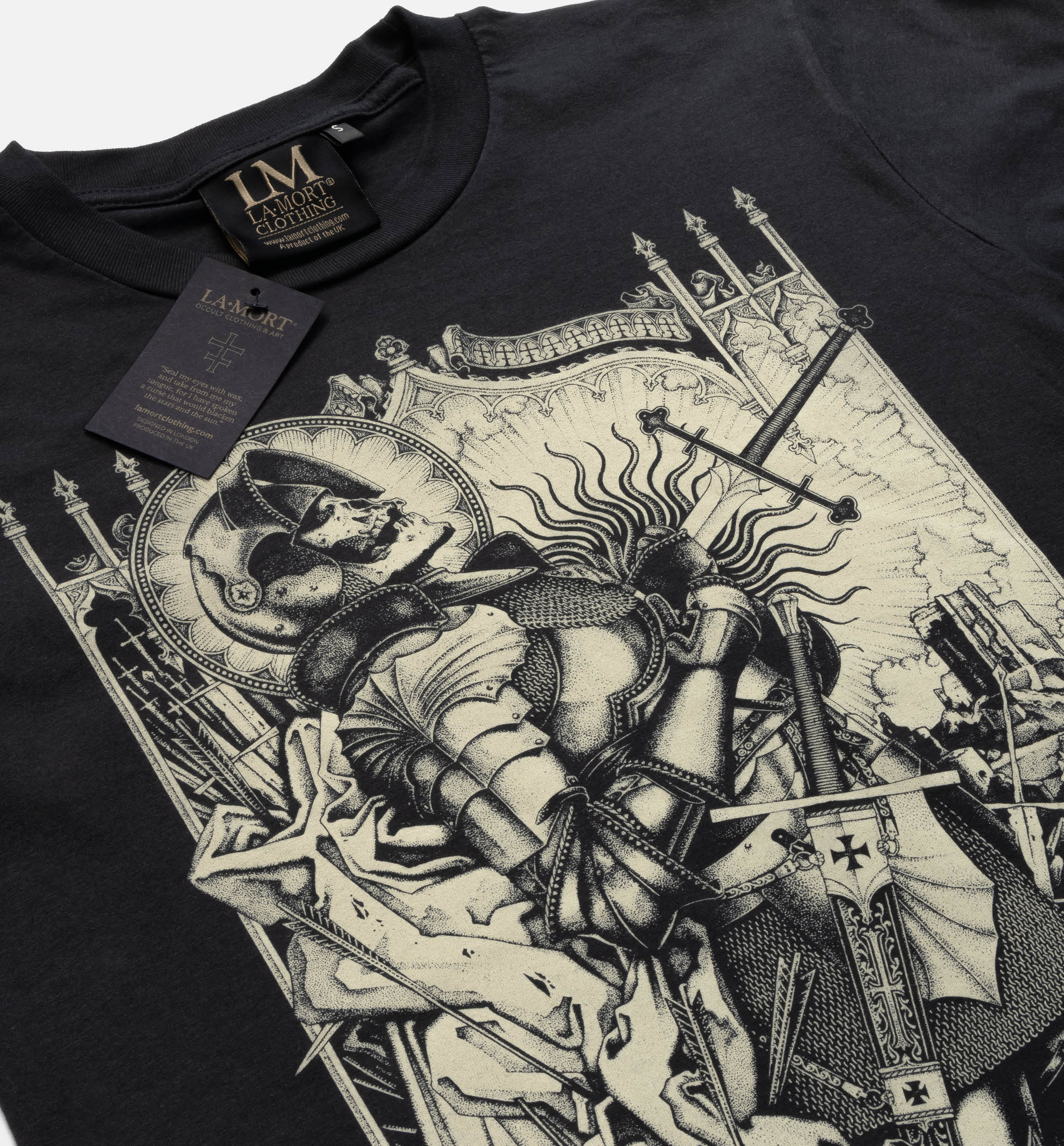 High Hope, Thunder and Oblivion T-shirt (BW/B) - Image 3