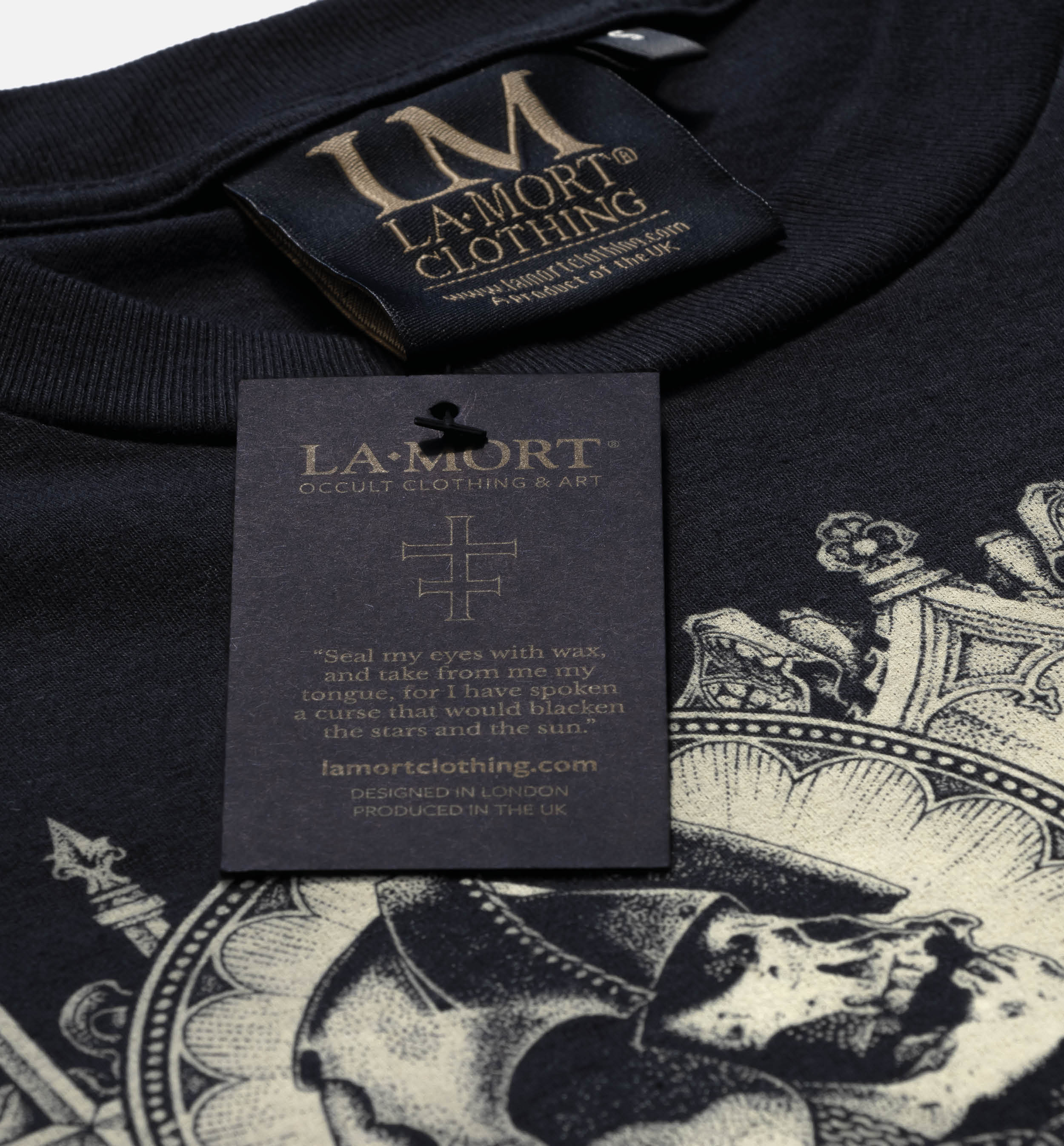 High Hope, Thunder and Oblivion T-shirt (BW/B) - Image 4