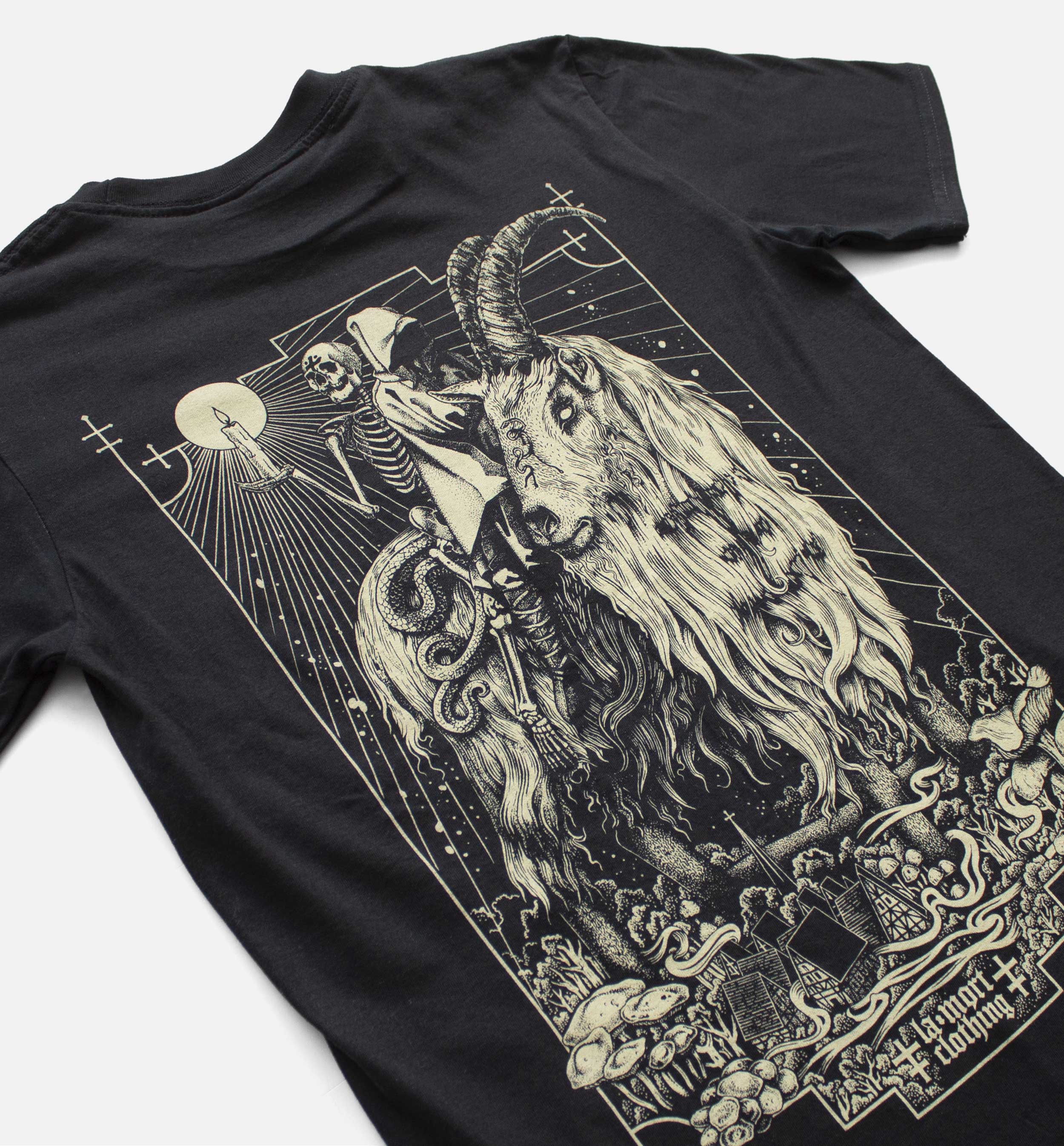 I Am The Ash Back Print T-shirt (BW/B) - Image 3