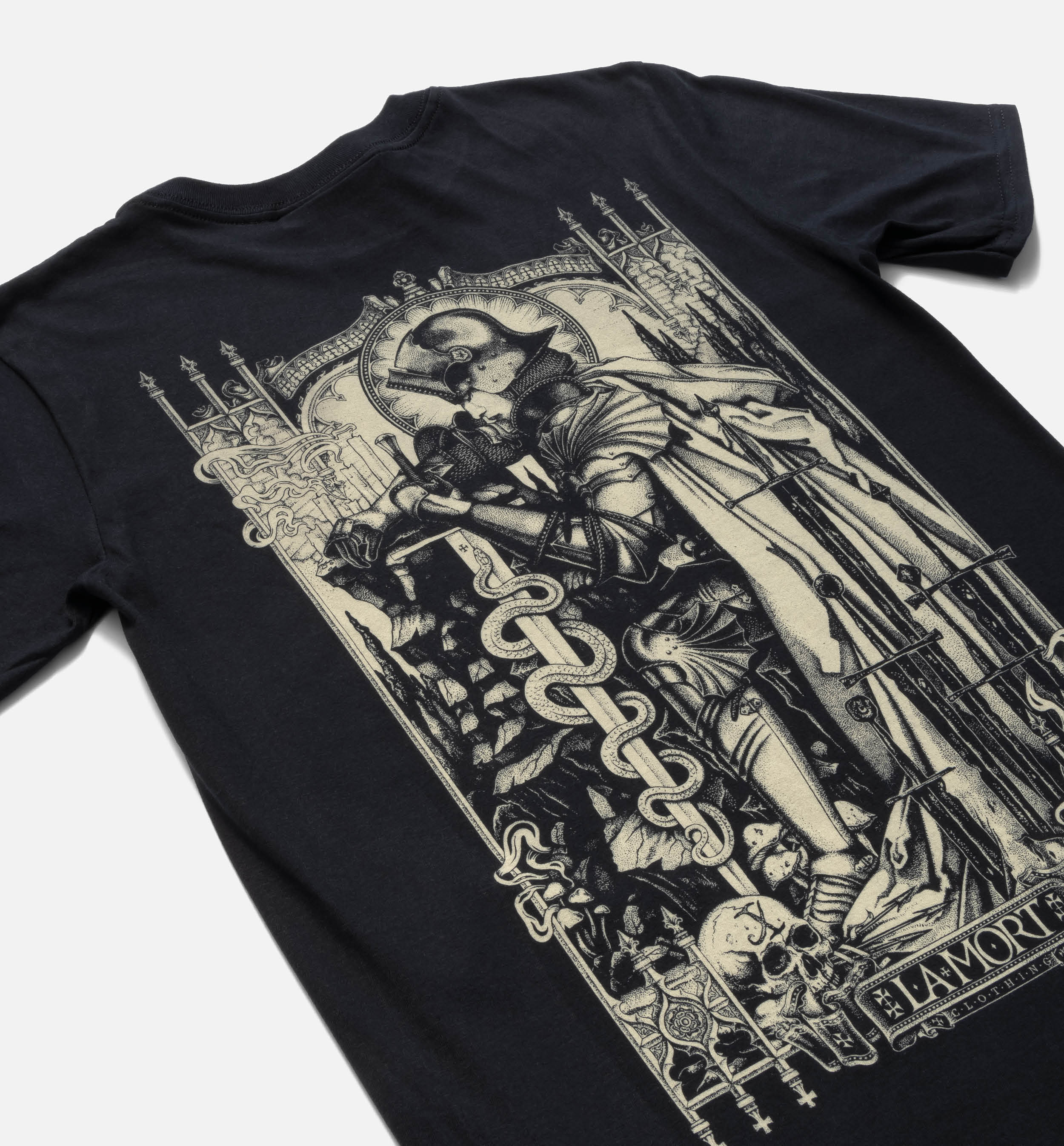 The Beguiling Back Print T-shirt (BW/B) - Image 3