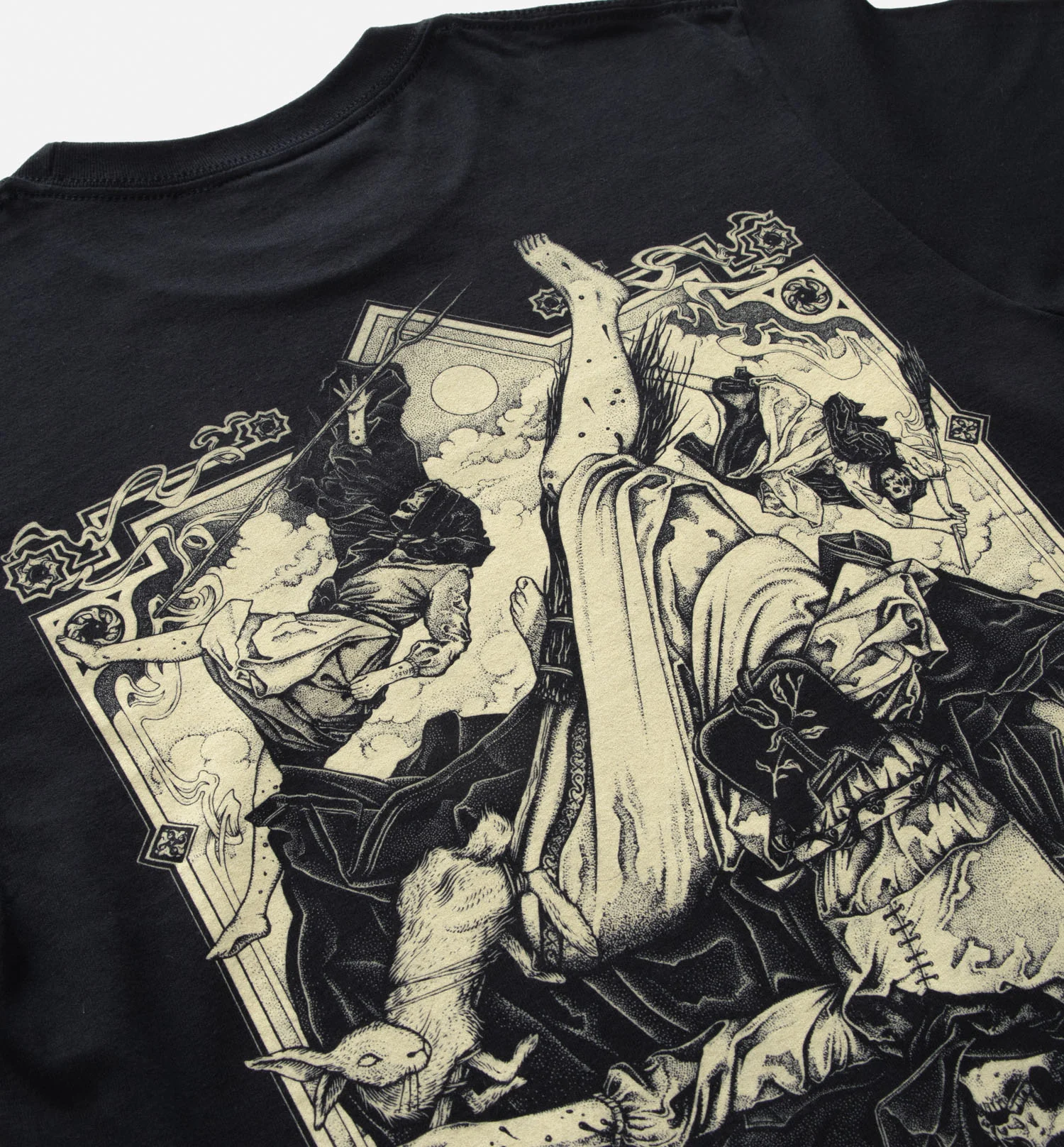 The Falling Sickness Back Print T-shirt (BW/B) - Image 4